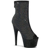 ADORE-1031 Plateau Stiefeletten - Schwarz mit Steinchen von Pleaser