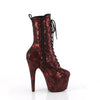 ADORE-1040SPF Plateau Stiefeletten Rot/Schwarz von Pleaser – Ansicht 5