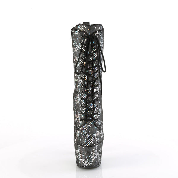 ADORE-1040SPF Plateau Stiefeletten Schwarz Mehrfarbig von Pleaser – Ansicht 2