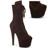 ADORE-1045VEL Plateau Stiefeletten Braun Velour von Pleaser