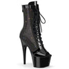 ADORE-1048RSNT Plateau Stiefelette Schwarz von Pleaser
