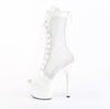 ADORE-1048RSNT Plateau Stiefelette Weiß von Pleaser – Ansicht 3