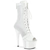 ADORE-1048RSNT Plateau Stiefelette Weiß von Pleaser