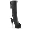 ADORE-2018 Plateau Stiefel Schwarz von Pleaser