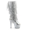 ADORE-2024RSF Plateau Stiefeletten Silber von Pleaser – Ansicht 5