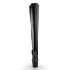 ADORE-3000 Plateau Overknee Stiefel Schwarz Matt von Pleaser – Ansicht 2