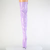 ADORE-3000 Plateau Overknee Stiefel Violett Lack Stretch von Pleaser – Ansicht 4