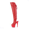 ADORE-3019 Stiefelette Plateau Rot von Pleaser – Ansicht 3