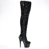 ADORE-3020 Plateau Overknee Stiefel - Schwarz von Pleaser – Ansicht 5