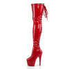 ADORE-3063 Overknee Plateauschuhe Rot von Pleaser – Ansicht 3