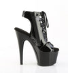 ADORE-700-20 Stiefelette Plateauschuhe Schwarz von Pleaser – Ansicht 5