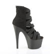 ADORE-700-24 Plateau Sandaletten Schwarz Stretch von Pleaser – Ansicht 5