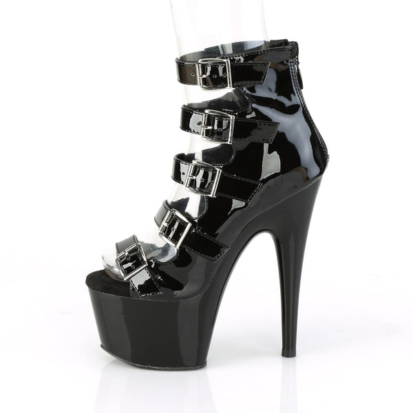 ADORE-700-33 Plateau Stiefeletten - Schwarz von Pleaser – Ansicht 3