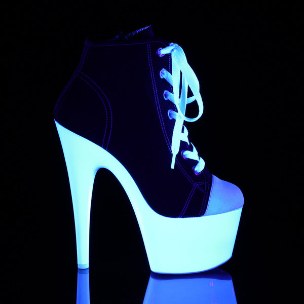 ADORE-700SK-02 Plateau Stiefeletten Schwarz von Pleaser – Ansicht 5