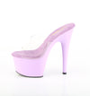 ADORE-701 Plateau Pantoletten Violett Lack von Pleaser – Ansicht 3