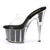 ADORE-701G Plateau Pantoletten Schwarz von Pleaser – Ansicht 3