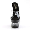 ADORE-701LN Plateau Pantoletten Transparent/Schwarz von Pleaser – Ansicht 2