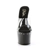 ADORE-701LS Plateau Pantoletten - Schwarz von Pleaser – Ansicht 2