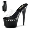 ADORE-701LS Plateau Pantoletten - Schwarz von Pleaser