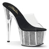 ADORE-701SRS Plateau Pantoletten - Schwarz von Pleaser