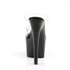ADORE-702 Plateau Pantoletten - Transparent von Pleaser – Ansicht 4