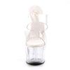 ADORE-702 Plateau Pantoletten transparent von Pleaser – Ansicht 2