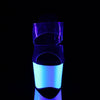 ADORE-702UV Plateau Pantoletten Neon Weiß UV von Pleaser – Ansicht 2
