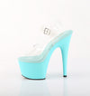 ADORE-708 Plateau Sandaletten Blau Türkis von Pleaser – Ansicht 3