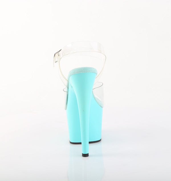 ADORE-708 Plateau Sandaletten Blau Türkis von Pleaser – Ansicht 4