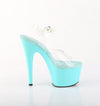 ADORE-708 Plateau Sandaletten Blau Türkis von Pleaser – Ansicht 5