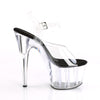 ADORE-708 Plateau Sandaletten Schwarz/Transparent von Pleaser – Ansicht 5