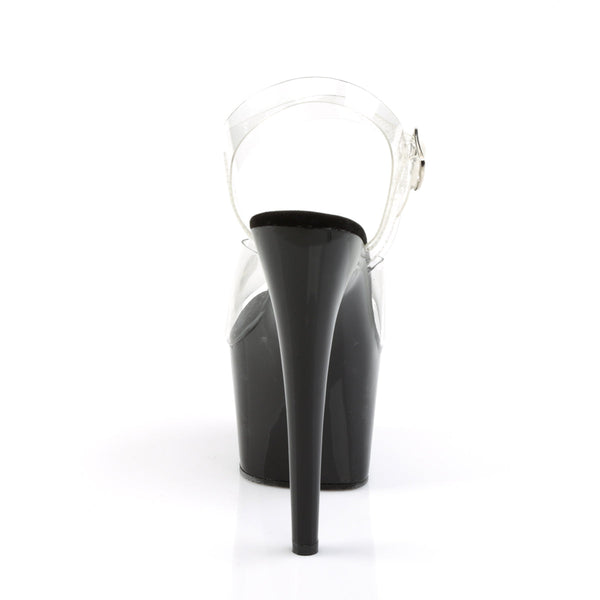 ADORE-708 Plateau Sandaletten Schwarz von Pleaser – Ansicht 4