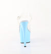 ADORE-708 Plateau Sandaletten Hell Blau Lack von Pleaser – Ansicht 4