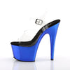 ADORE-708 Plateau Sandaletten Blau von Pleaser – Ansicht 3