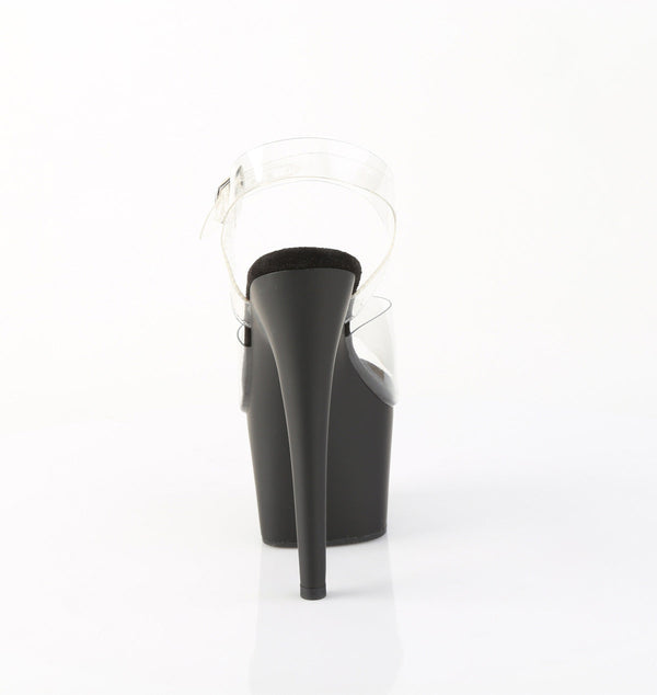 ADORE-708 Plateau Sandaletten Schwarz Matt von Pleaser – Ansicht 4