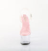 ADORE-708 Plateau Sandaletten Transparent Rosa von Pleaser – Ansicht 2