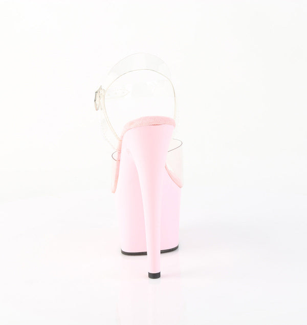 ADORE-708 Plateau Sandaletten Rosa Lack von Pleaser – Ansicht 4