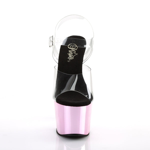 ADORE-708 Plateau Sandaletten Baby Pink von Pleaser – Ansicht 2