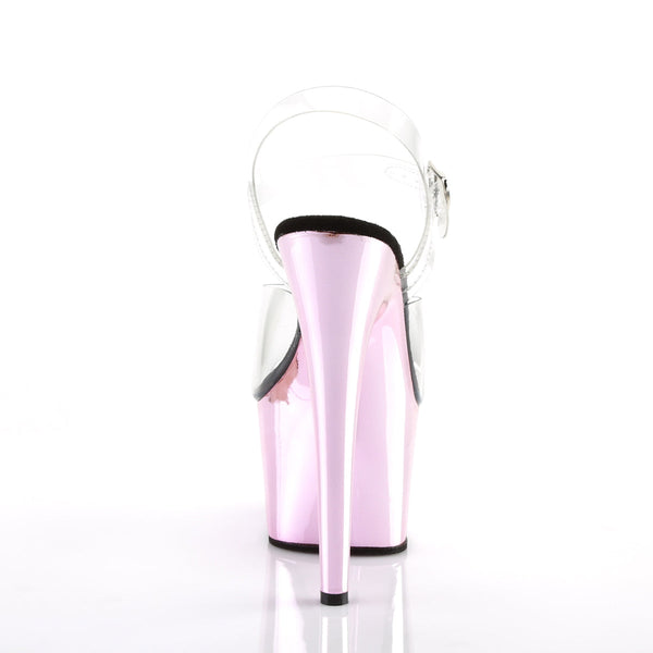 ADORE-708 Plateau Sandaletten Baby Pink von Pleaser – Ansicht 4