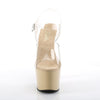 ADORE-708 Plateau Sandaletten - Creme von Pleaser – Ansicht 2