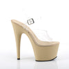ADORE-708 Plateau Sandaletten - Creme von Pleaser – Ansicht 5