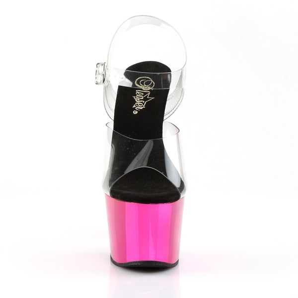 ADORE-708 Plateau Sandaletten Pink von Pleaser – Ansicht 2