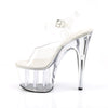 ADORE-708 Plateau Sandaletten Transparent von Pleaser – Ansicht 3