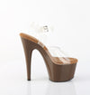 ADORE-708 Plateau Sandaletten Dunkel Braun Lack von Pleaser – Ansicht 5
