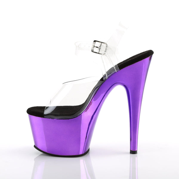ADORE-708 Plateau Sandaletten Lila von Pleaser – Ansicht 3