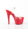 ADORE-708 Plateau Sandaletten Rot Lack von Pleaser – Ansicht 5