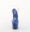 ADORE-708 Plateau Sandaletten Dunkel Blau Lack von Pleaser – Ansicht 2