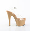 ADORE-708 Plateau Sandaletten Braun Lack von Pleaser – Ansicht 5