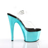 ADORE-708 Sandalette Plateauschuhe Türkis von Pleaser – Ansicht 5