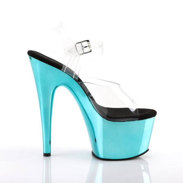 ADORE-708 Sandalette Plateauschuhe Türkis von Pleaser – Ansicht 5